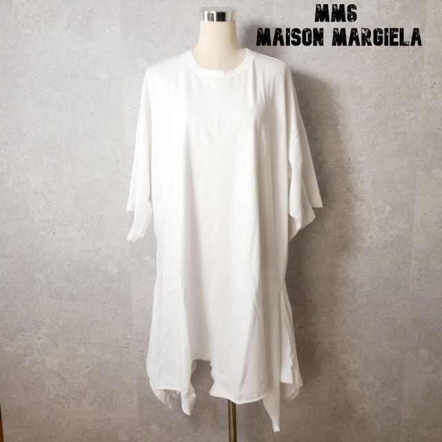 MM6 MAISON MARGIELA シルク 花柄 アシメントリー ワンピース ロング