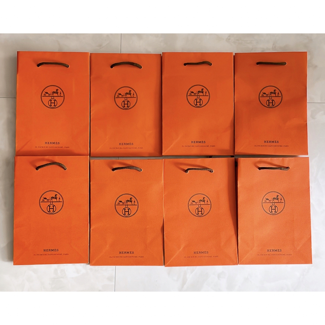 プレゼント サプライズ エルメス紙袋8枚セット HERMES 通販 HERMES エルメス 紙袋 サイズc 5枚セット