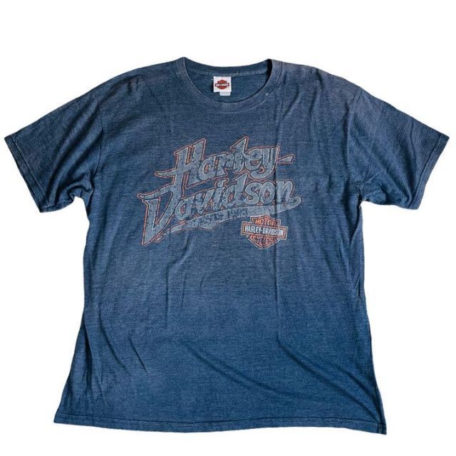 Harley Davidson(ハーレーダビッドソン)のハーレーダビッドソン 両面ビッグロゴ　Tシャツ　霜降りグレー　XL メンズのトップス(Tシャツ/カットソー(半袖/袖なし))の商品写真