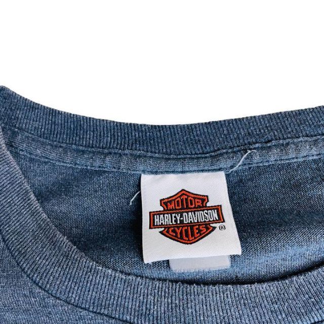 Harley Davidson(ハーレーダビッドソン)のハーレーダビッドソン 両面ビッグロゴ　Tシャツ　霜降りグレー　XL メンズのトップス(Tシャツ/カットソー(半袖/袖なし))の商品写真