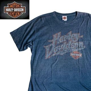 ハーレーダビッドソン(Harley Davidson)のハーレーダビッドソン 両面ビッグロゴ　Tシャツ　霜降りグレー　XL(Tシャツ/カットソー(半袖/袖なし))