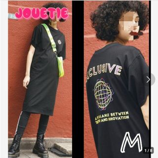 ジュエティ(jouetie)の4/9限定値下げꕤ୭*jouetieꕤ୭*  バック刺繍Tシャツワンピ サイズM(ロングワンピース/マキシワンピース)