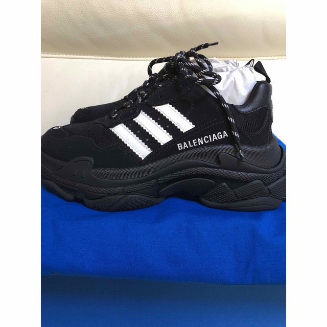BALENCIAGA×ADIDAS TRIPLE S スニーカー 黒 39 | tspea.org