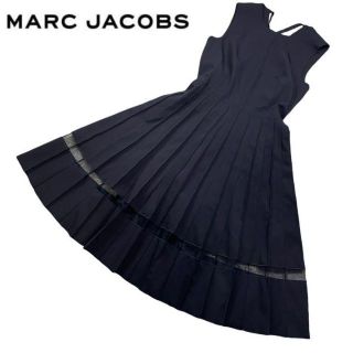 マークジェイコブス(MARC JACOBS)の【美品】MARC JACOBS マークジェイコブス　ドレスワンピース　ロング　黒(ロングワンピース/マキシワンピース)