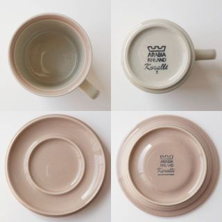 ARABIA - Lサイズ コーヒーカップ モーニングカップ&ソーサー