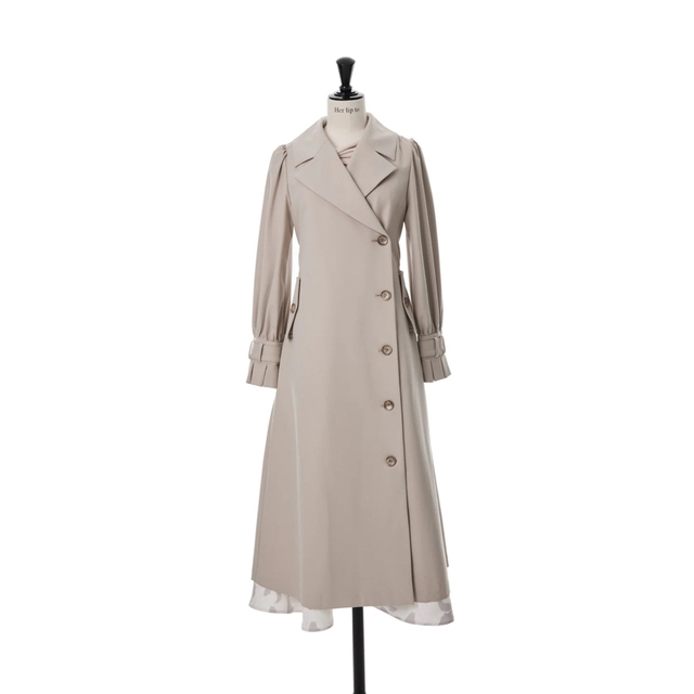 Her lip to - herlipto Belted Dress Trench Coatの通販 by sa