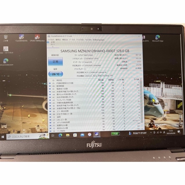 Fujitsu U937/R Windows10pro +Office2019