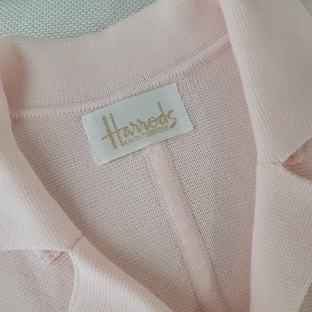 Harrods(ハロッズ)のハロッズ　ニットアンサンブル　ベビーピンク　Harrods　スーツ レディースのジャケット/アウター(テーラードジャケット)の商品写真