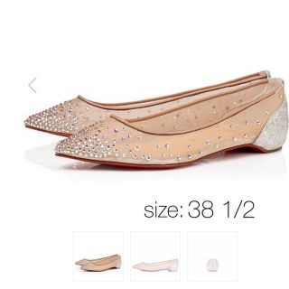 クリスチャンルブタン(Christian Louboutin)の【新品/未使用】クリスチャンルブタン Follies Strass 38.5(バレエシューズ)