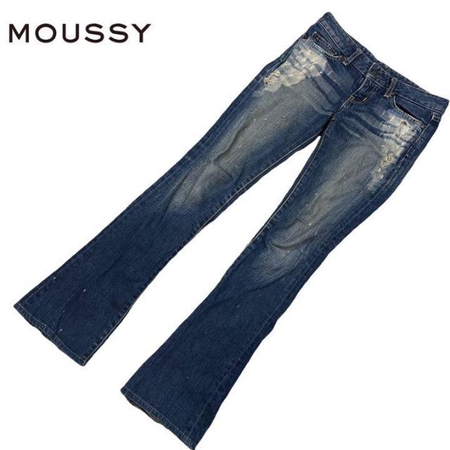 moussy(マウジー)のMOUSSY マウジー　デニムパンツ　ジーンズ　セミフレア　24 レディースのパンツ(デニム/ジーンズ)の商品写真