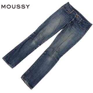 マウジー(moussy)のMOUSSY マウジー　デニムパンツ　ジーンズ　ストレートカット　25(デニム/ジーンズ)