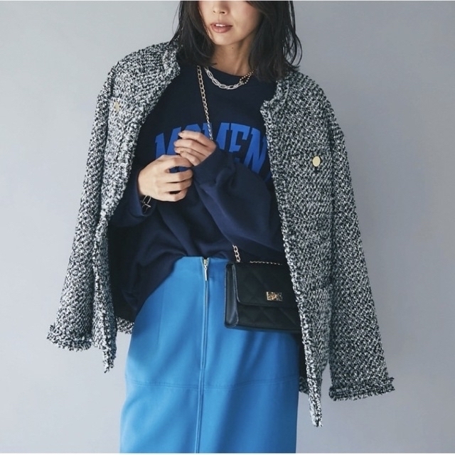 ★即納・完売品★ リヴドロワ 今季大注目のジャケット!ツイードフリンジジャケット