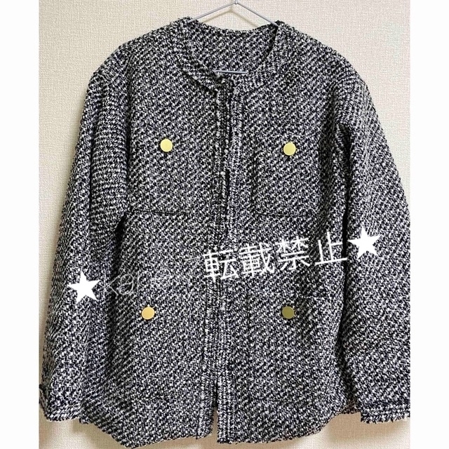 ★即納・完売品★ リヴドロワ 今季大注目のジャケット!ツイードフリンジジャケット