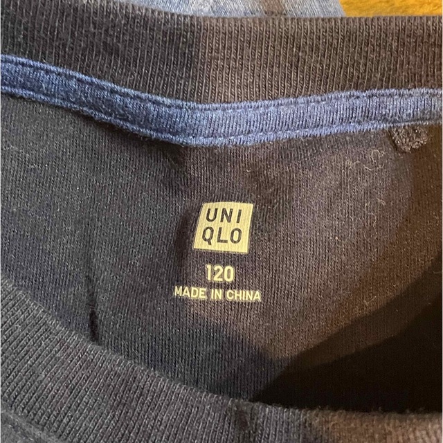 UNIQLO(ユニクロ)の【即日発送】UNIQLO ユニクロ 綿100% キッズ ロンT 120㎝ キッズ/ベビー/マタニティのキッズ服男の子用(90cm~)(Tシャツ/カットソー)の商品写真