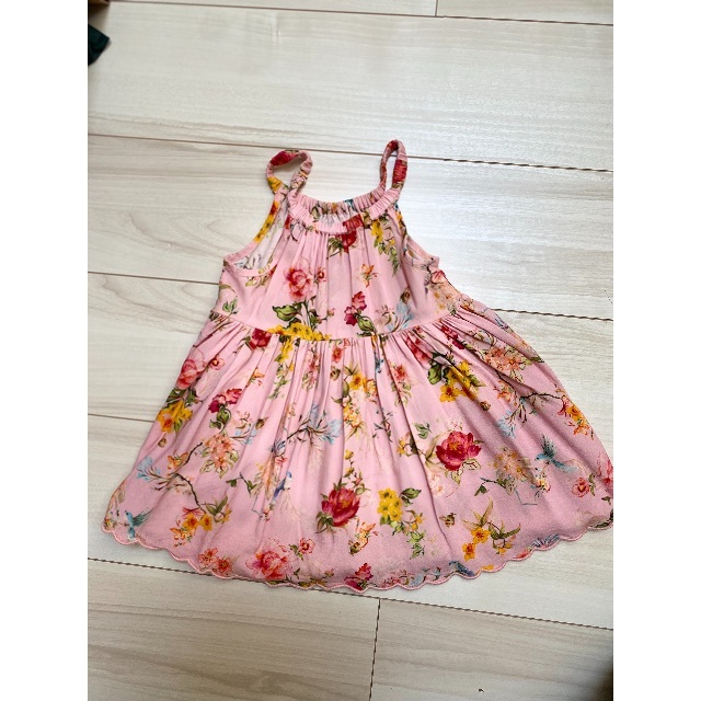 NEXT(ネクスト)のnext 花柄キャミソールワンピース　ピンク キッズ/ベビー/マタニティのキッズ服女の子用(90cm~)(ワンピース)の商品写真