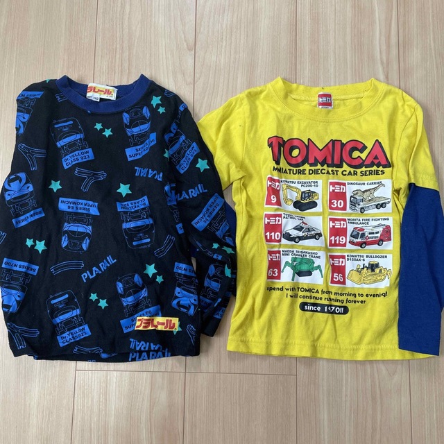 Takara Tomy(タカラトミー)のトミカプラレール長袖シャツ キッズ/ベビー/マタニティのキッズ服男の子用(90cm~)(Tシャツ/カットソー)の商品写真