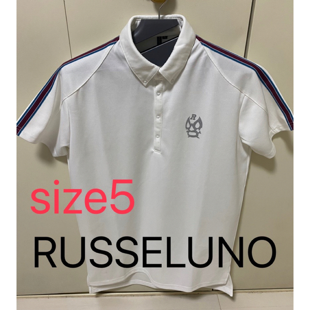美品】RUSSELUNO ラッセルノ 5サイズ ポロシャツ golf ゴルフ