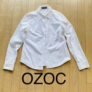 オゾック(OZOC)のOZOC 綿100% 白シャツ 38 オゾック(シャツ/ブラウス(長袖/七分))