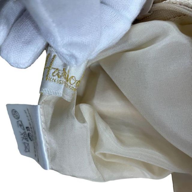 Harrods(ハロッズ)のHarrods ハロッズ　ひざ丈スカート　シルク織　ベージュ　サイズ1 レディースのスカート(ひざ丈スカート)の商品写真