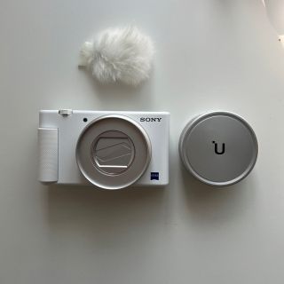 ソニー(SONY)のSony vlogcam Zv-1 ホワイト　ウランジ広角レンズ付き(コンパクトデジタルカメラ)