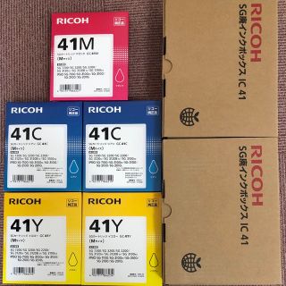 リコー(RICOH)のRICOH 純正カートリッジ GC41C 41Y 41M & 廃インクボックス (OA機器)