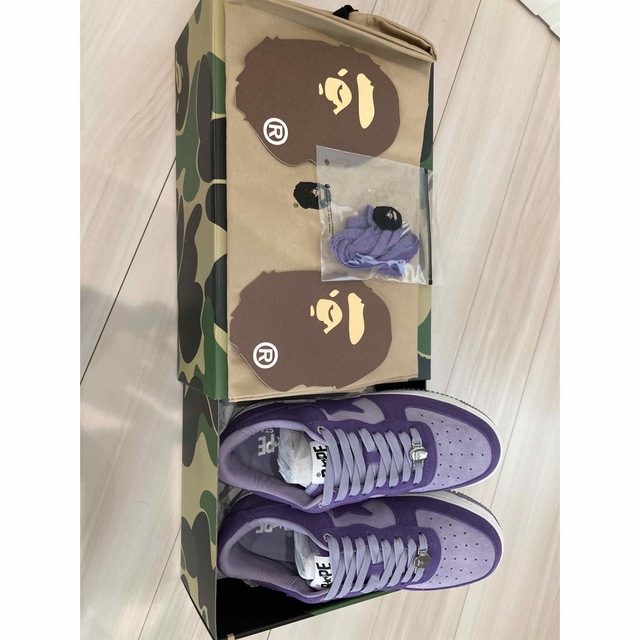 パープルA BATHING APE BAPE STA #3 27cm PURPLE