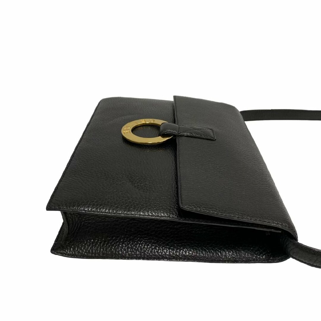 celine - 極 美品 CELINE セリーヌ サークル ロゴ 金具 レザー 本革