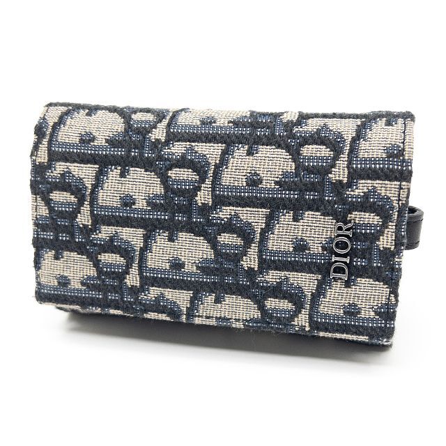 美品】ディオール オブリーク ジャガード キーケース-