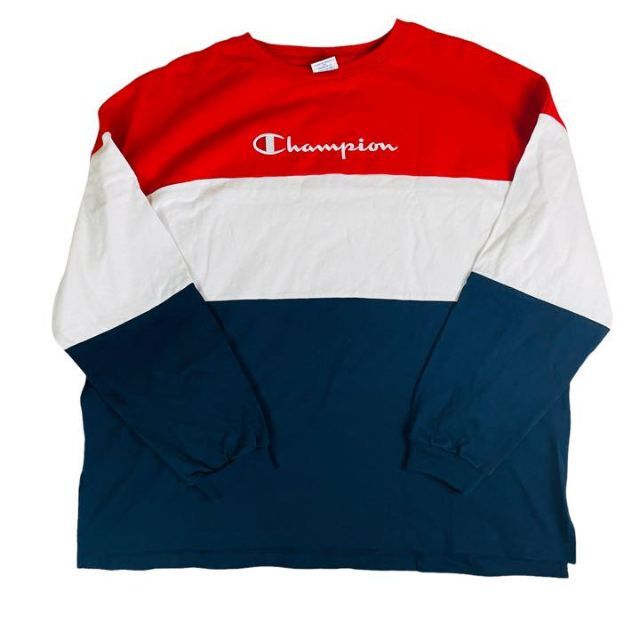 Champion(チャンピオン)のchampion チャンピオン　リブあり　ロンT マルチカラー メンズのトップス(Tシャツ/カットソー(七分/長袖))の商品写真