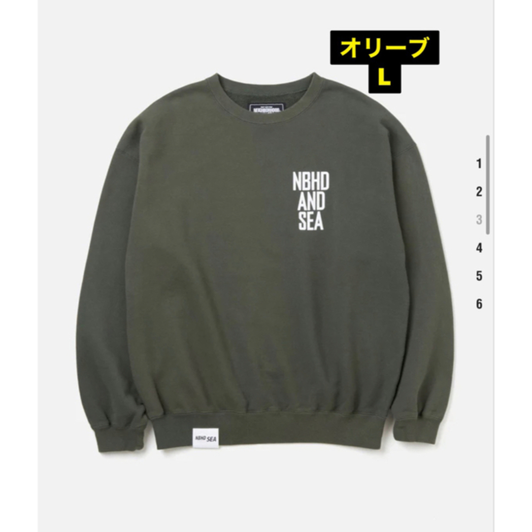 NH X WIND AND SEA . SWEATSHIRT LS