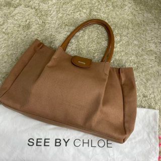 シーバイクロエ(SEE BY CHLOE)のSEE BY CHLOE シーバイクロエ　トートバッグ　ブラウン(トートバッグ)