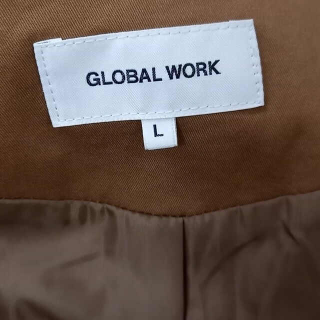 GLOBAL WORK(グローバルワーク)のGLOBAL WORK スプリングコート　ノーカラーコート　トレンチコート レディースのジャケット/アウター(スプリングコート)の商品写真