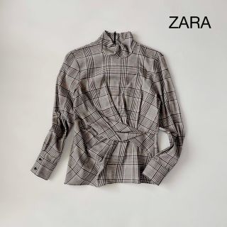 ザラ(ZARA)のザラ　ZARA WOMAN ハイネック　トップス　カットソー　ブラウス　シャツ(カットソー(長袖/七分))