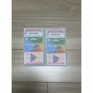 Google play カード 3,000円分（1,500円×2枚セット）(その他)