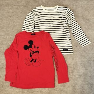 ジーユー(GU)のロンT2枚セット　120(Tシャツ/カットソー)