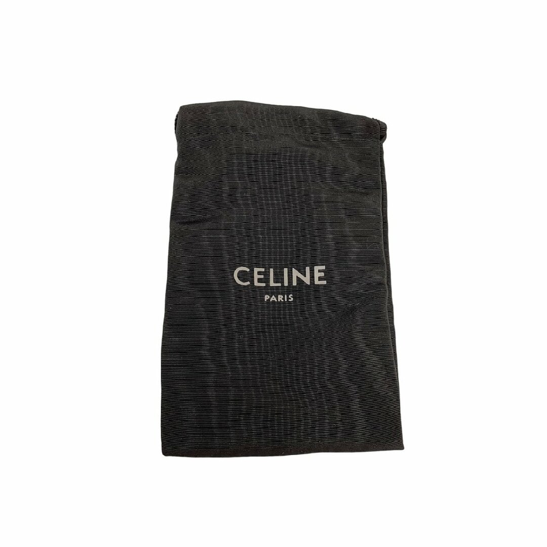 極 美品 箱 袋付 CELINE セリーヌ コンパクト ジップドカードホルダー レザー 本革 カードケース コインケース グレージュ 02954 8