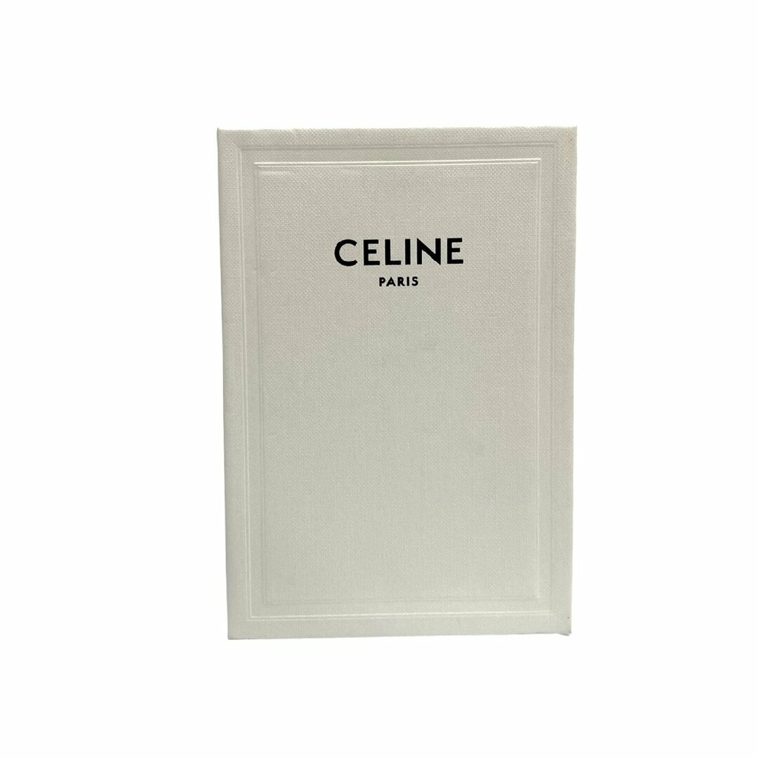 極 美品 箱 袋付 CELINE セリーヌ コンパクト ジップドカードホルダー レザー 本革 カードケース コインケース グレージュ 02954 9