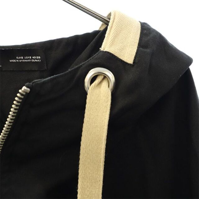 ZARA(ザラ)のザラ ジップパーカー S ブラック ZARA ブルゾン フード付 レディース 【中古】  【230309】 レディースのトップス(パーカー)の商品写真