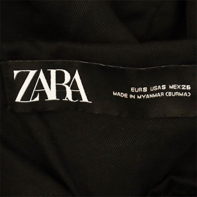 ZARA(ザラ)のザラ ジップパーカー S ブラック ZARA ブルゾン フード付 レディース 【中古】  【230309】 レディースのトップス(パーカー)の商品写真