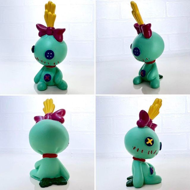 希少 極美品☆リロ&スティッチ ベンチプランタースタンド スクランプ