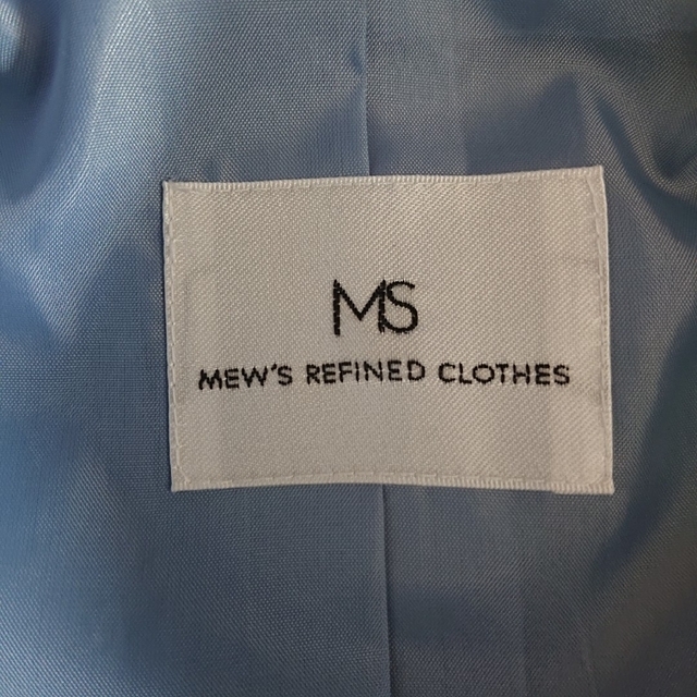 MEW'S REFINED CLOTHES ショート丈コート グレー 未使用身幅48cm
