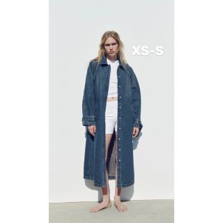 ザラ(ZARA)のZARA TRF デニム トレンチコート (トレンチコート)