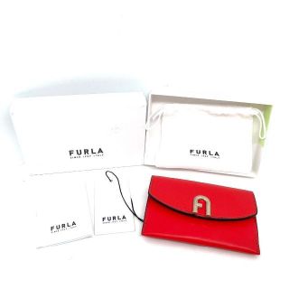 Furla - 新品未使用☆ FURLA フルラ カードケース 折り財布 赤の通販