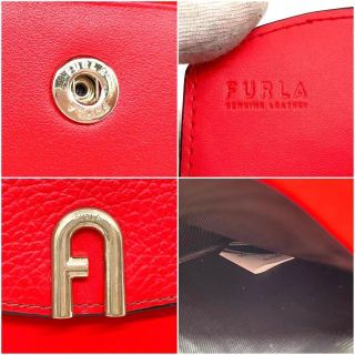 新品未使用☆ FURLA フルラ　カードケース　折り財布　赤