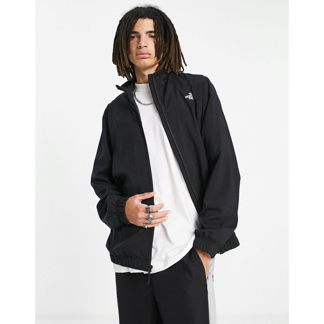 【海外限定】TNF メンズ ウィンドブレーカー ブラック US/S 日本サイズM