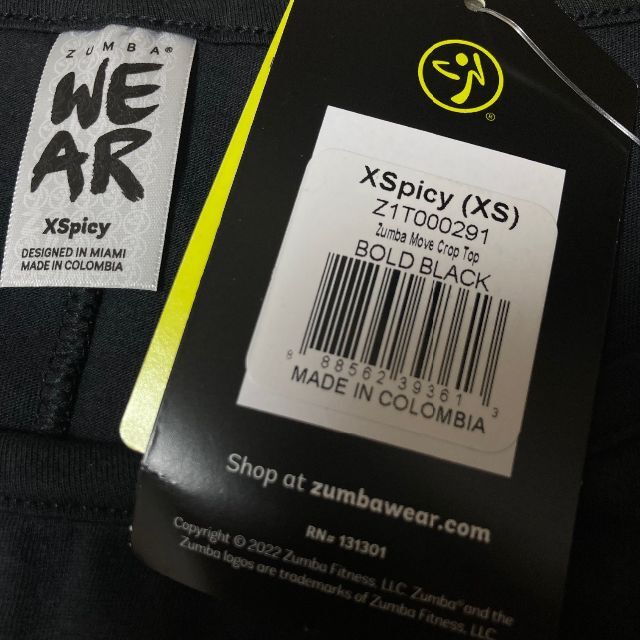 Zumba - ZUMBA ズンバ XS Z1T000291 ムーブクロップトップの通販 by