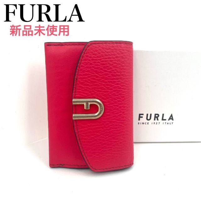 FURLA 名刺入れ　カードケース　ピンク