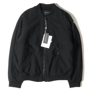 ALESSANDRO DELLACQUA アレッサンドロ デアクア ジャケット ストレッチ ナイロン パテッド ダブルジップ ボンバージャケット AD6006PM 中綿 アウター ミリタリー ブルゾン ブラック 黒 52/XXL【メンズ】