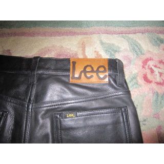 リー(Lee)の🔶値下！　LEEライダーズ 革パンツ（ブラック）(その他)