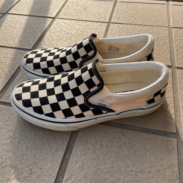 VANS(ヴァンズ)のブロックチェックvans キッズ/ベビー/マタニティのキッズ靴/シューズ(15cm~)(スニーカー)の商品写真